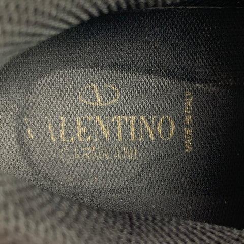 VALENTINO Size 10 Olive Brown Camo Leather Lace Up Sneakers