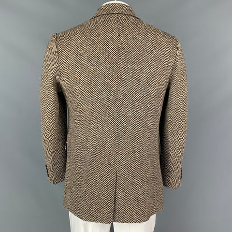 RRL by RALPH LAUREN Size 44 Brown & Beige Herringbone Wool Sport Coat