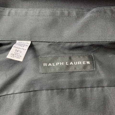 RALPH LAUREN Black Label Size XS Black Cotton Button Up Long Sleeve Shirt