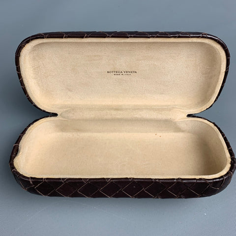 BOTTEGA VENETA Brown Woven Leather Eyewear