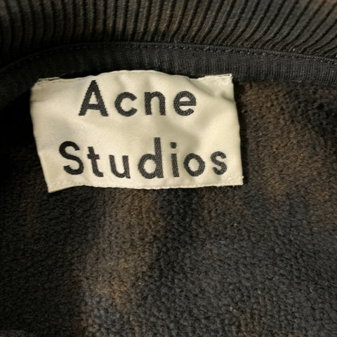 ACNE STUDIOS Size S Black &  Brown Tie Dye Cotton Crew-Neck Sweatshirt