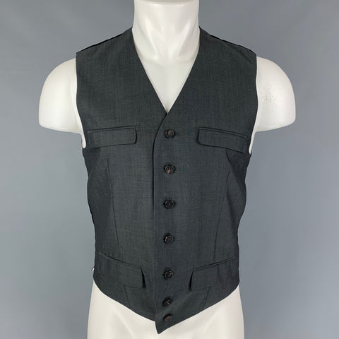 CLOAK Taille S Gilet boutonné en laine mohair anthracite