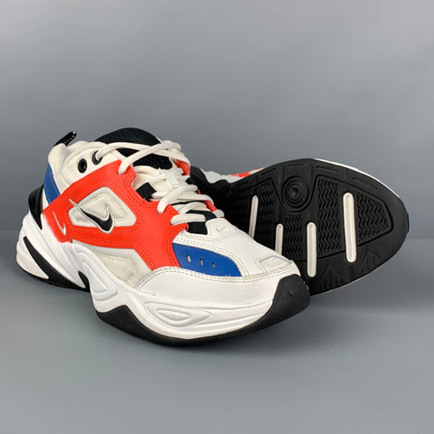 NIKE Size 6.5 White Multi-Color Nylon Lace Up Sneakers