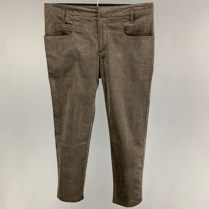 HAIDER ACKERMANN Size M Gray Cotton Zip Fly Casual Pants