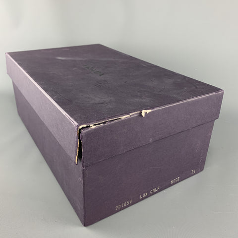 PRADA F/W 09 Taille 8.5 Chaussures à lacets en cuir clouté noir