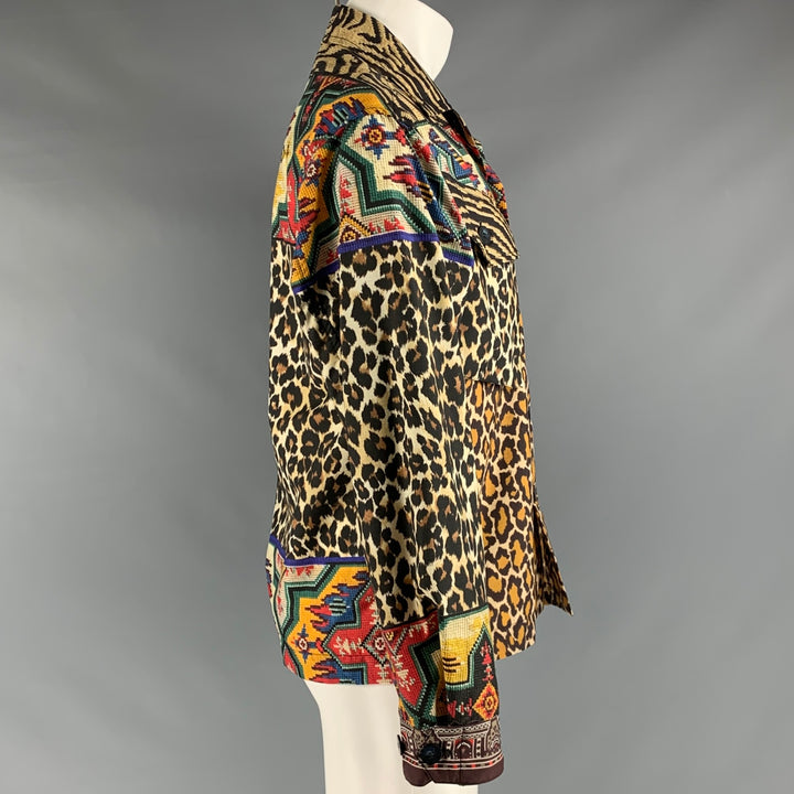 PIERRE-LOUIS MASCIA Size S Multi-Color Animal Print Jacket