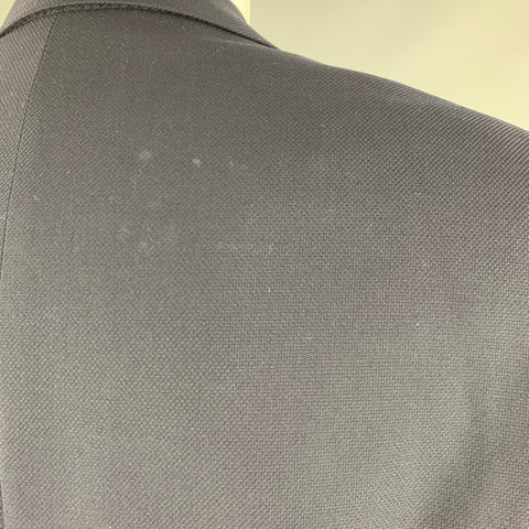 ARMANI COLLEZIONI Size 40 Black Wool Sport Coat