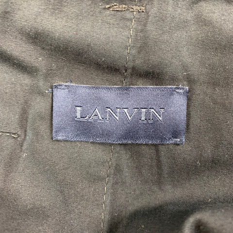 LANVIN Size 34 Navy Cotton Slim Fit Casual Pants