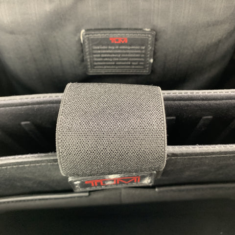 TUMI Black Nylon Canvas Roller Suitcase