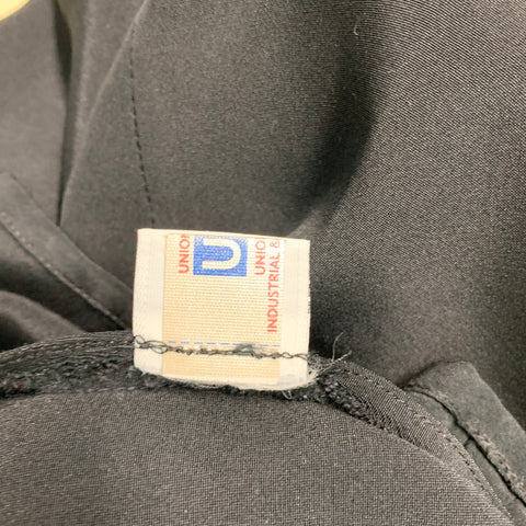 OSCAR DE LA RENTA Size 10 Black Long Sleeve Blouse