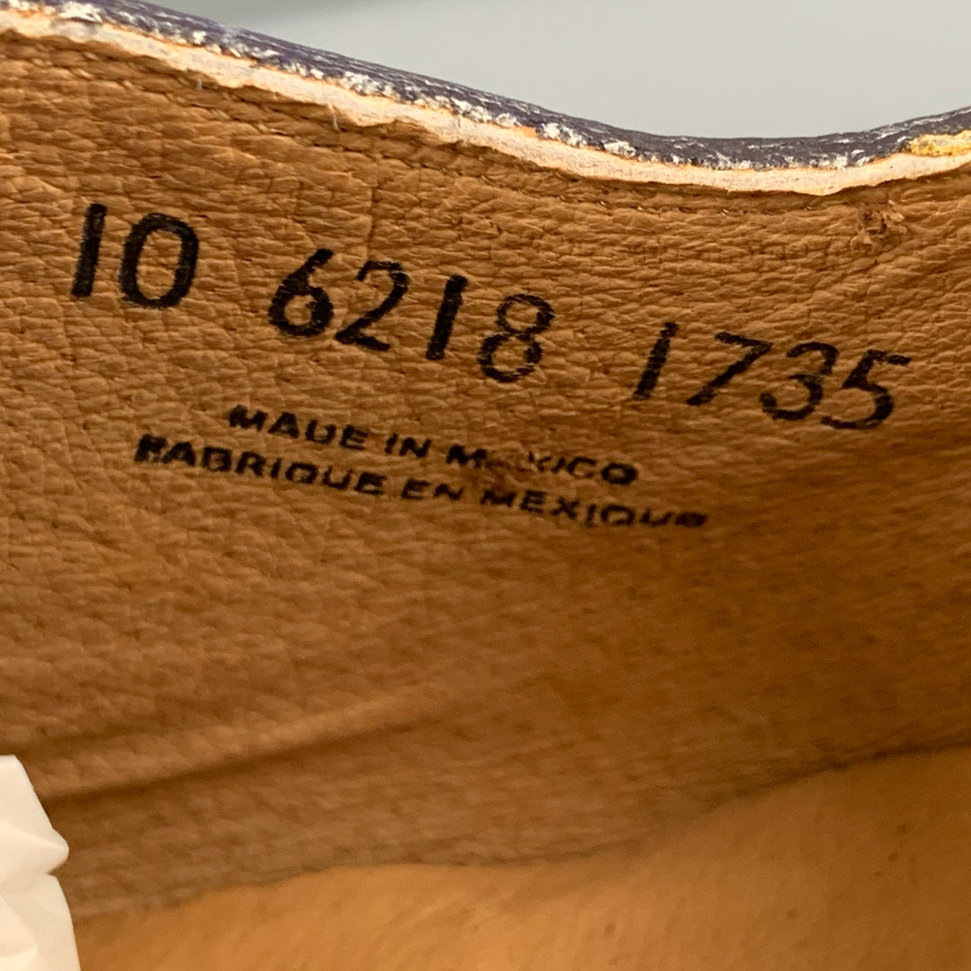 JOHN FLUEVOG Talla 10 Zapatos con cordones de cuero gris morado