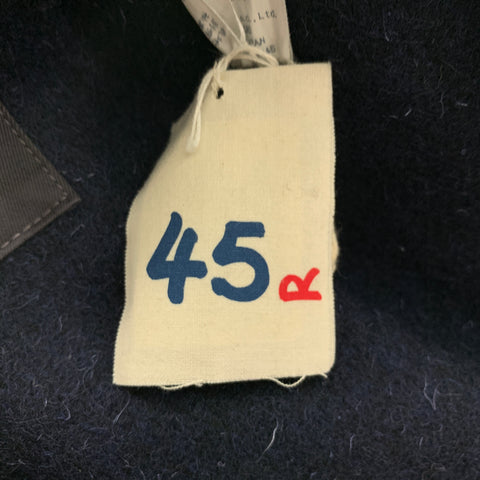45rpm Size L Navy Wool Patch Pockets Hooded Coat