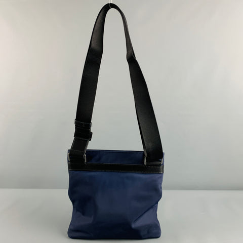 MICHAEL KORS Sac bandoulière en nylon et cuir noir marine