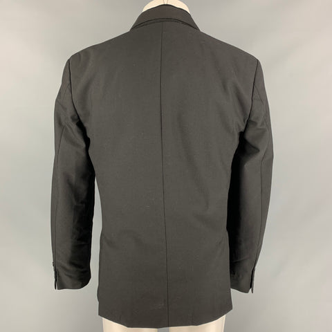 MARC by MARC JACOBS Size L Black & Navy Polyester Blend Jacket