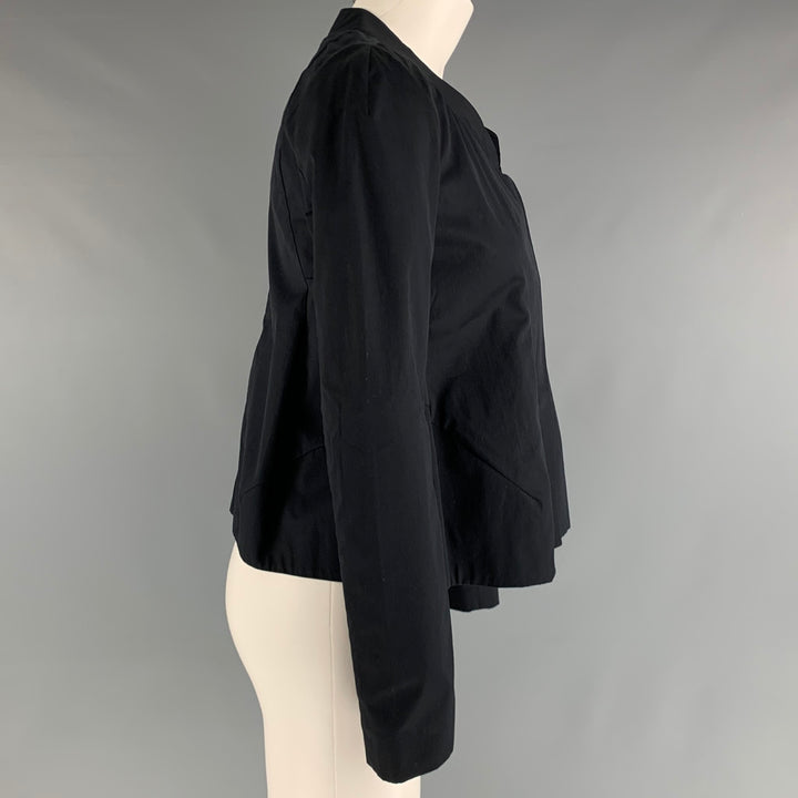 MARNI Chaqueta evasé de algodón negra talla 2