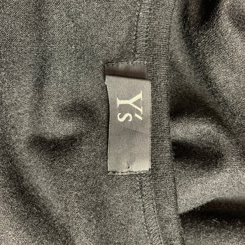 Y's by YOHJI YAMAMOTO Size L Black Contrast Stitch Wool Crew-Neck Pullover