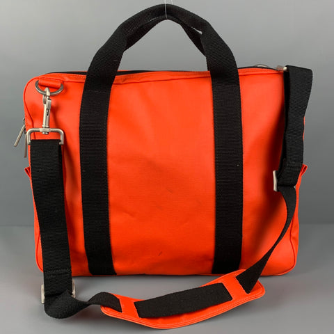 JACK SPADE Orange Black Canvas Cross Body Bag