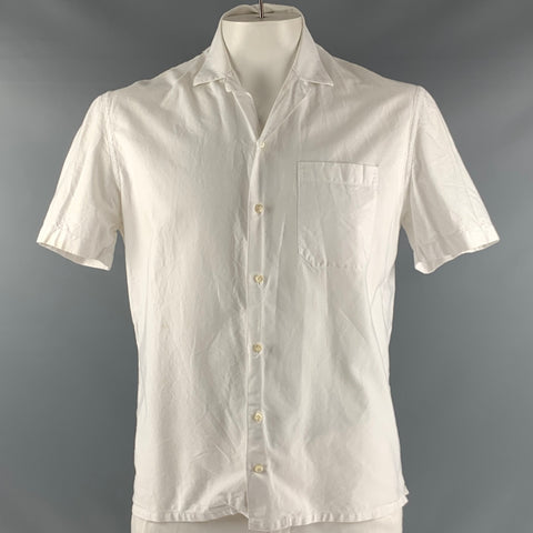 EIDOS Camisa Manga Corta Un Bolsillo Algodón Blanco Talla L