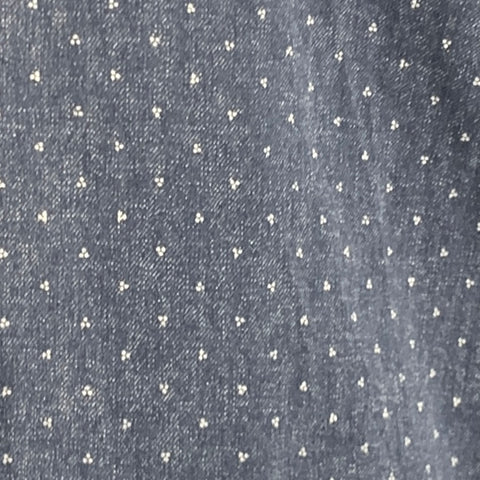 TED BAKER Taille M Chemise à manches longues en coton à pois blancs marine