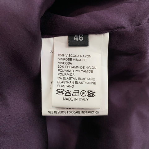 GIORGIO ARMANI Size 10 Black Viscose Blend Cocktail Dress