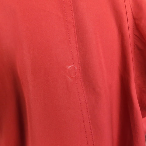 DONNA KARAN Size 4 Red Cotton Halter Top A Lline Shirt Dress
