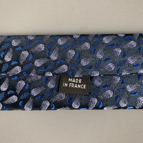 CHARVET Black Navy Silk Tie