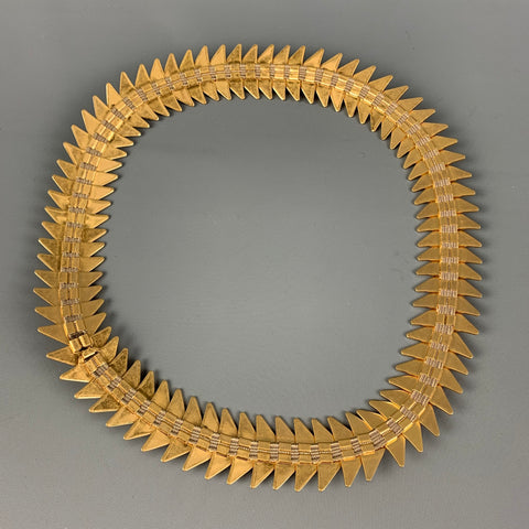 BOTTEGA VENETA Waist Size S Gold Metal Belt