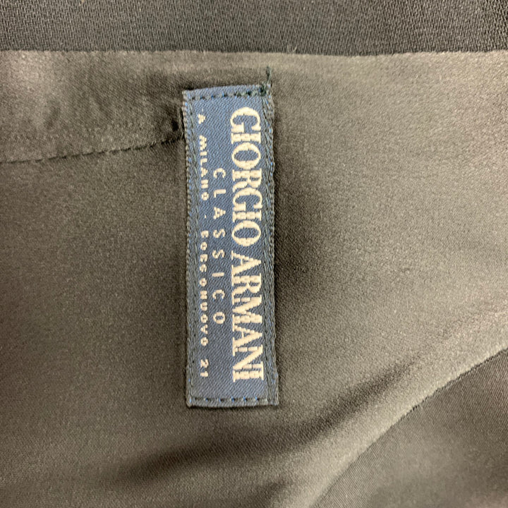 GIORGIO ARMANI Size 40 Black Wool Vest