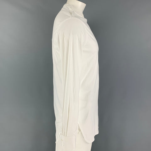 DSQUARED2 Size L White Cotton Crew-Neck T-shirt
