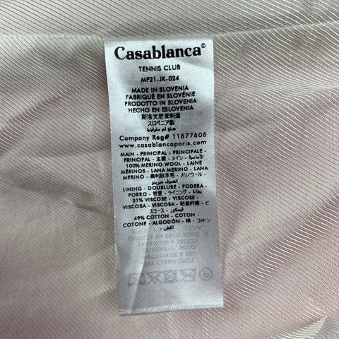CASABLANCA Size 40 Pink Wool Double Breasted Sport Coat