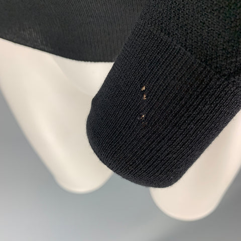 DIOR HOMME Size XS Black Knit Virgin Wool V-Neck Pullover