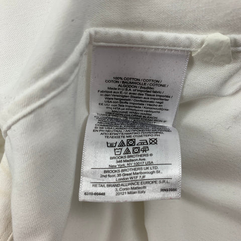 BLACK FLEECE Size S White Cotton Button Down Long Sleeve Shirt