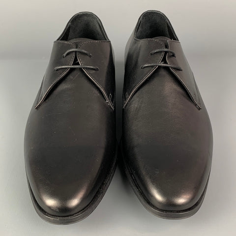 PAUL SMITH Size 7 Black Leather Lace Up Shoes