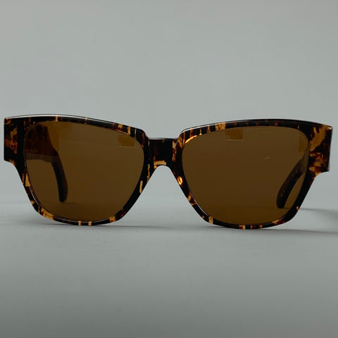 Vintage MOSCHINO by PERSOL Tortoiseshell Acetato Gafas de sol marrones