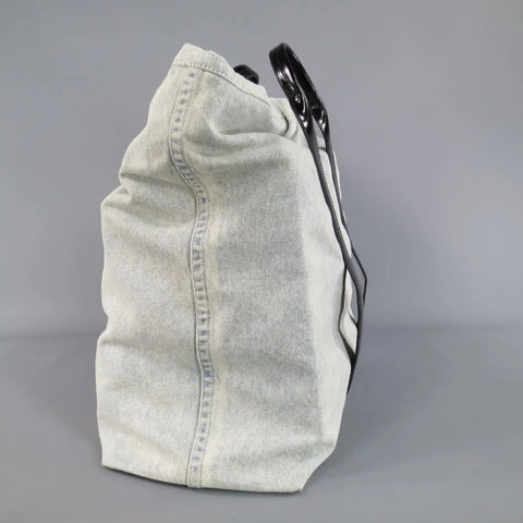 3.1 PHILLIP LIM Blue Denim Black Leather 31 Hour Bag 3.1 PHILLIP LIM