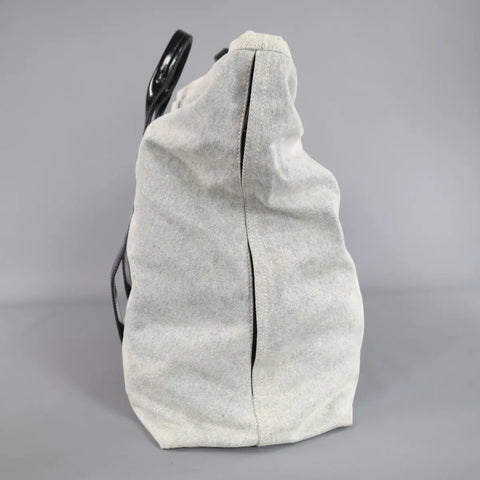 3.1 PHILLIP LIM Blue Denim Black Leather 31 Hour Bag 3.1 PHILLIP LIM