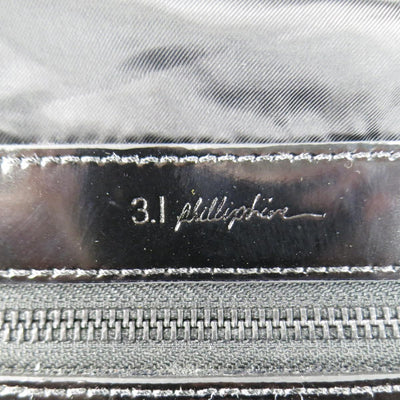 3.1 PHILLIP LIM Blue Denim Black Leather 31 Hour Bag
