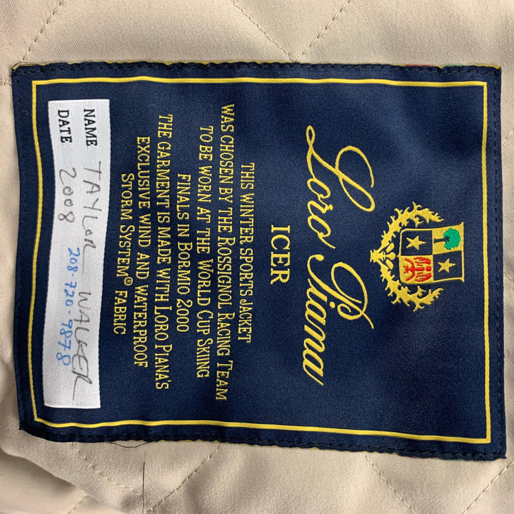 LORO PIANA Size M Black Quilted Cashmere Icer Jacket