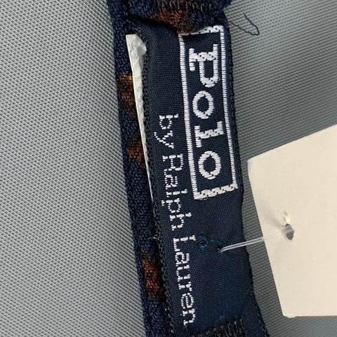 POLO by RALPH LAUREN Navy Horse Print Wool Bow Tie