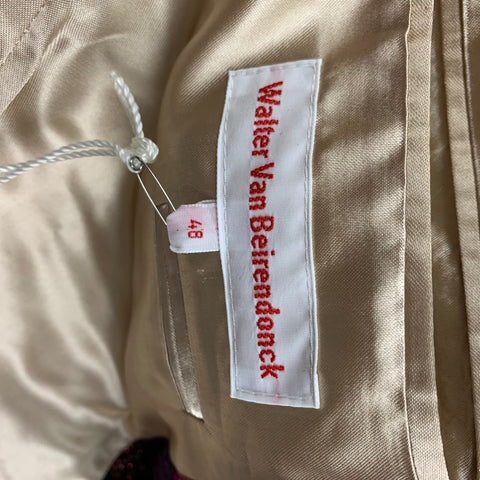 WALTER VAN BEIRENDONCK AW 16 Size 38 Multi-Color Textured Sport Coat