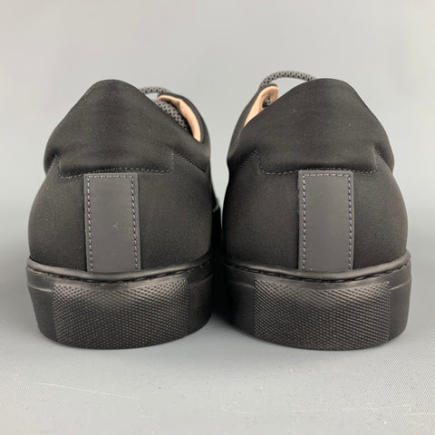 THEORY Size 8 Black Nylon Trainer Sneakers