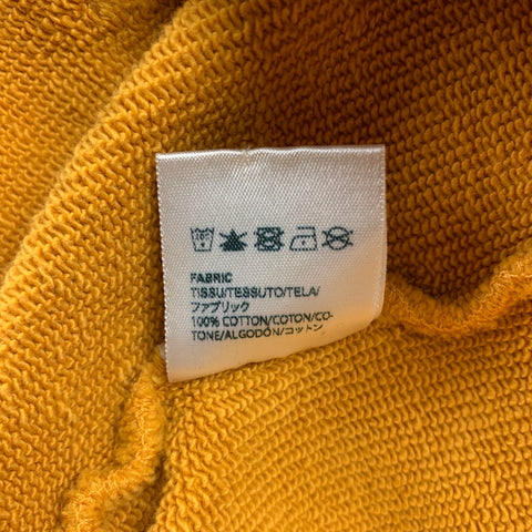 REESE COOPER A/W 19 Hitchhiking Size M Mustard Graphic Cotton Hooded Sweatshirt