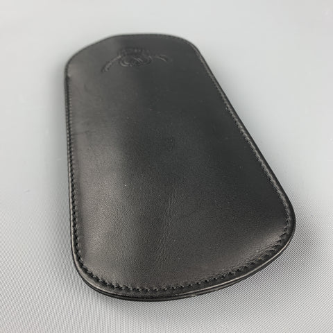 GHURKA Black Leather Eyewear Case