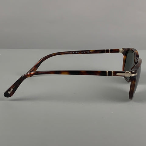 PERSOL Brown Tortoise Acetate Sunglasses