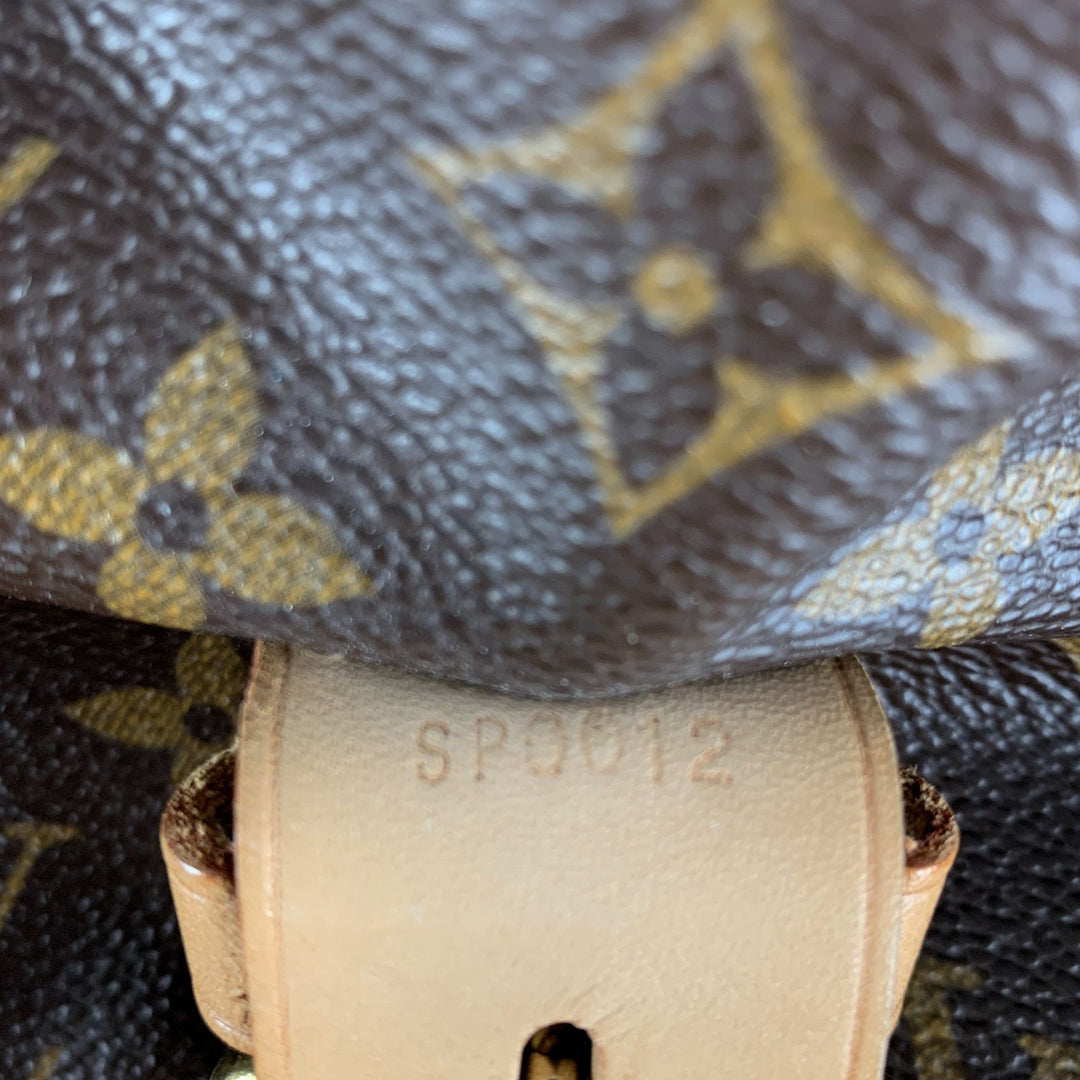 LOUIS VUITTON Bolsos de mano de lona revestida con monograma marrón beige