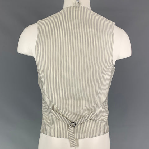 BLACK FLEECE Size 38 Black Wool Classic Vest