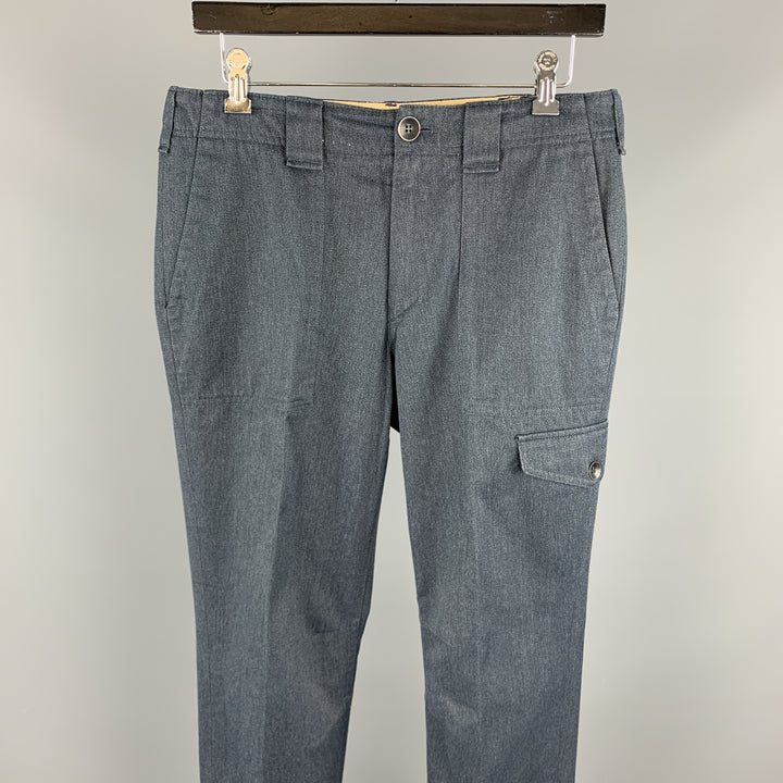 RAG & BONE Size 30 Dark Gray Solid Cotton / Polyester Zip Fly Casual Pants