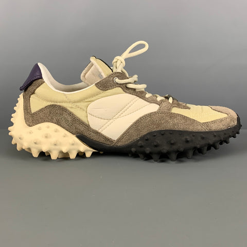 EYTYS Size 10 Beige Grey Mixed Materials Rubber Sneakers