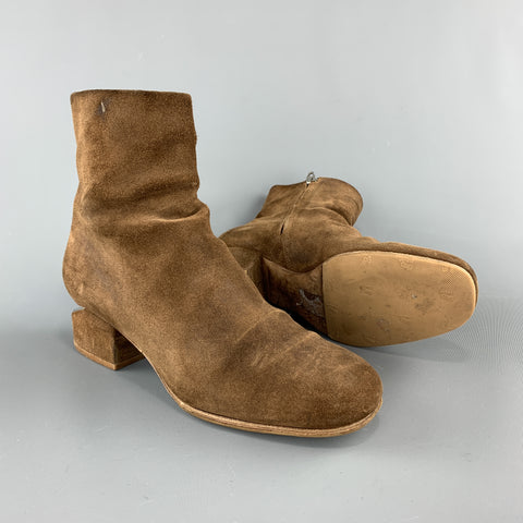 ALEXANDER WANG Size 6 Brown Suede Cutout Heel KELLY Boots