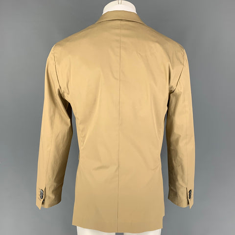 DSQUARED2 Size 38 Khaki Cotton Notch Lapel Sport Coat